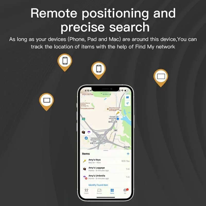 Bluetooth GPS Tracker For Air Tag Replacement Via Find My To Locate Bag Bottle Card Wallet Bike Keys Finder MFI Smart ITag