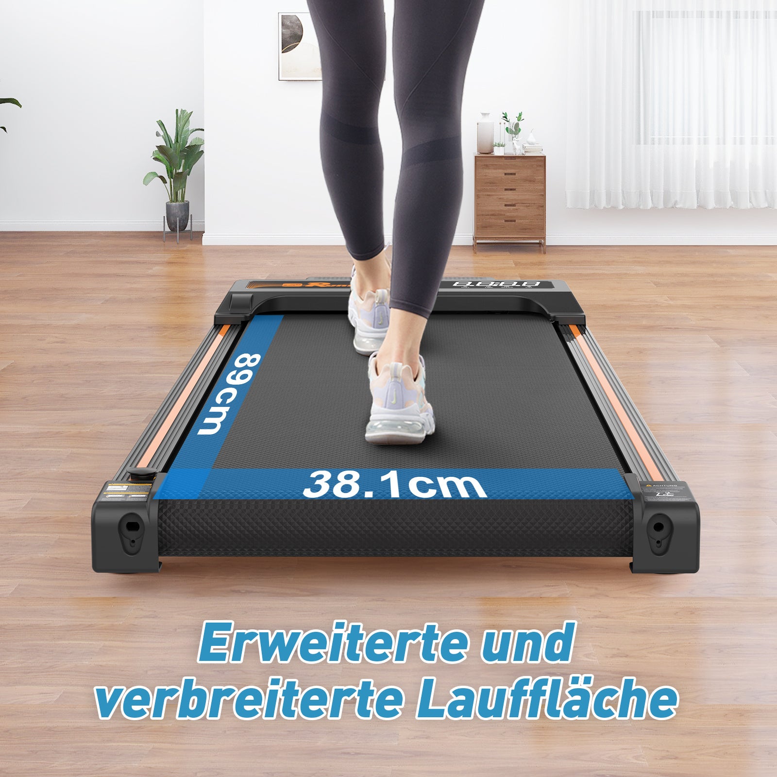 Walking Pad Treadmill For Home - Home Office Treadmills Under Desk Desk Treadmill Pad Quiet Portable Compact Treadmill Small Mini Treadmill LED Display Remote Control Treadmill Weight Of 120KG
